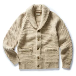 Fisherman Shawl Cardigan | Heather Oat Merino