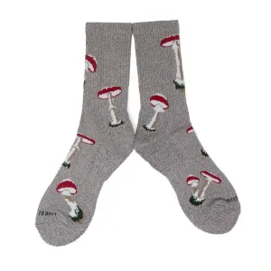 Fungi Mushroom Socks - Khaki