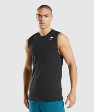 Gymshark Arrival Sleeveless Tee - Black