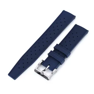 Quick Release Blue Tropical-Style Pro FKM rubber watch strap, 19mm, 20mm or 22mm