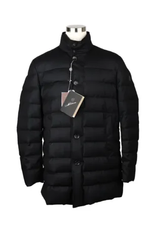 Wool Puffer Jacket With Removable Lining